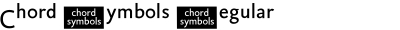 Chord Symbols Regular